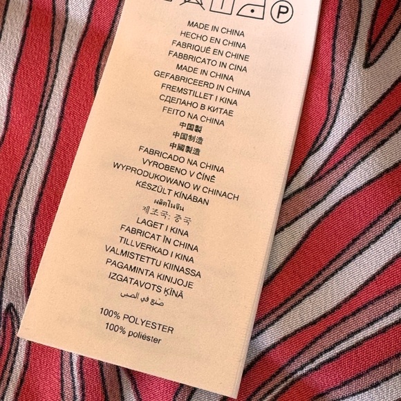 Michael Kors pink Zebra Print Chain trim blouse NWT 3X - Picture 12 of 12